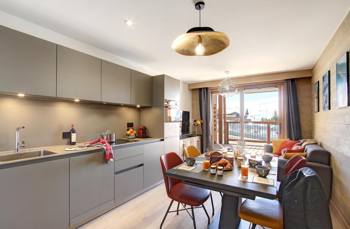 Residence Phoenix A By Leavetown Vacations Alpe d'Huez Ruang foto